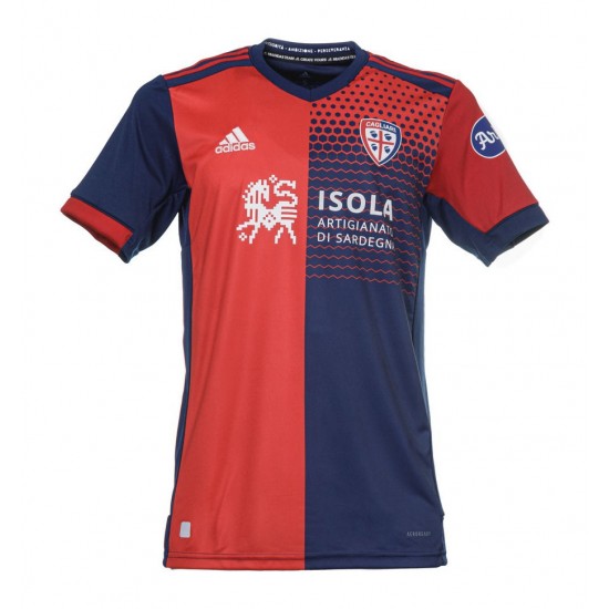 Camisola Cagliari Equipamento Primeiro 2021-2022 Manga Curta